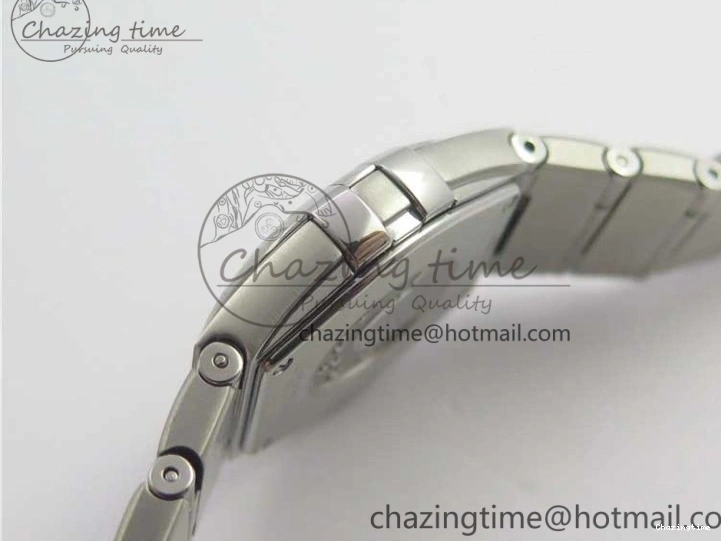 0402 Constellation Ladies 27mm ZF 1:1 Best Edition SS Blue MOP Dial on SS Bracelet ETA Quartz Youthful 7942